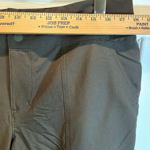 REI Screeline Tech Pants Hiking Womens Sz 14 P Green Brown Stretch Jogger $85 - Picture 14 of 16